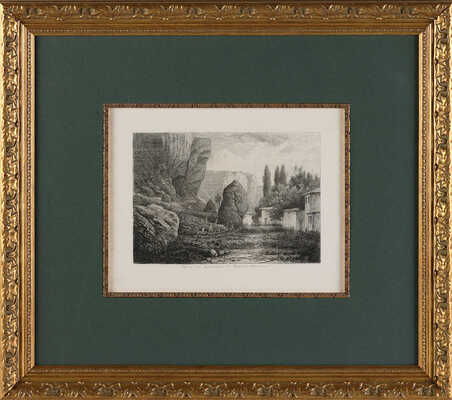 Дорога из Бахчисарая в Успенский монастырь. Художник Гр. Мясоедов. Россия, 2-я половина XVIII в.